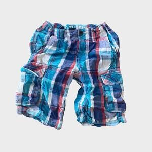 Brothers Plaid Cargo Shorts